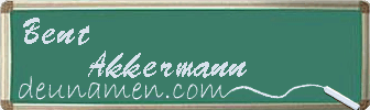 Bent Akkermann Visitenkarte